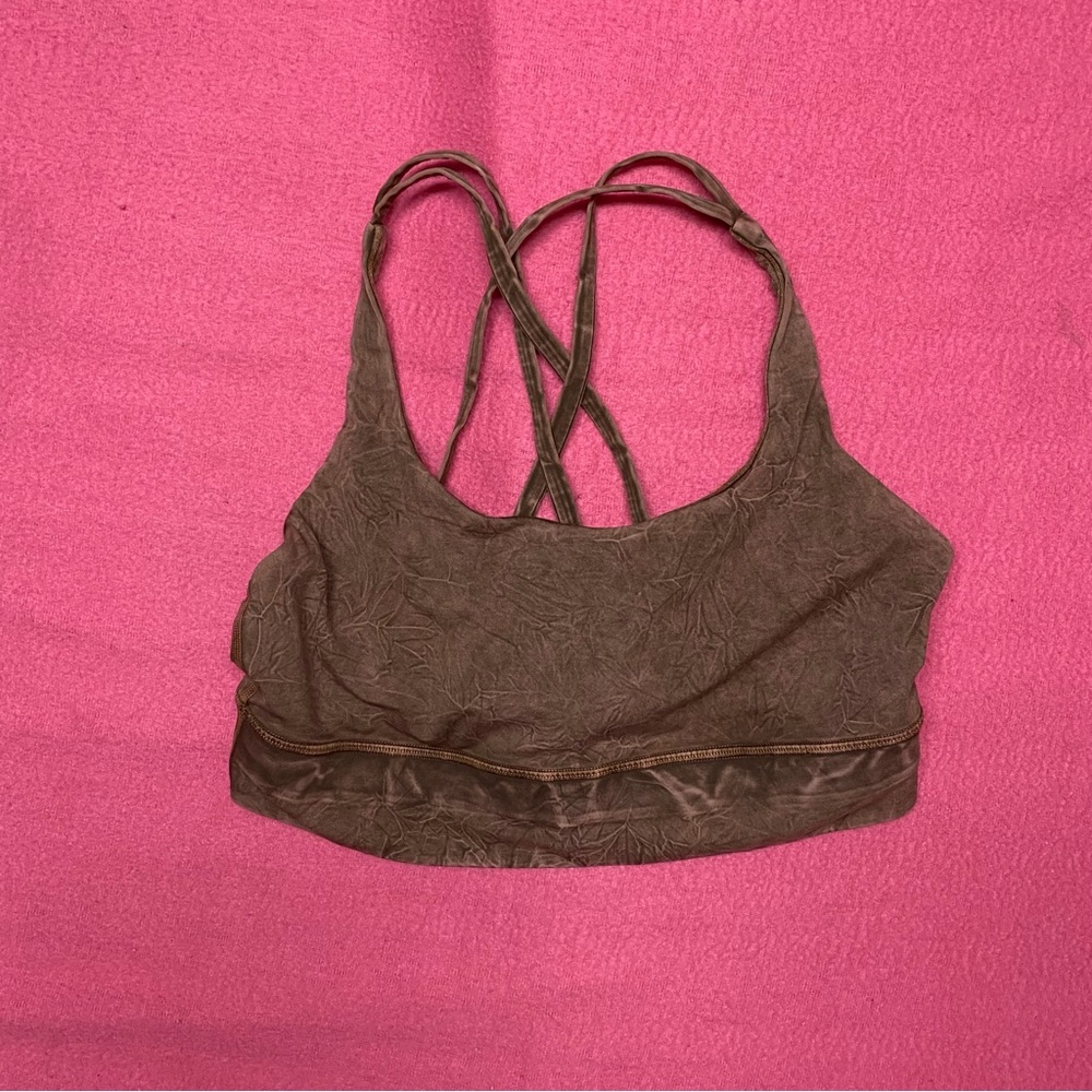 Lululemon Energy Bra Long Line Ice Dye *Medium Support, B–D Cup 10